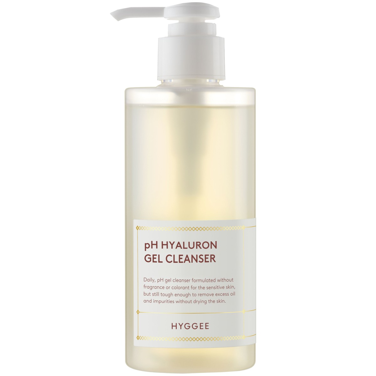 Gel de limpeza pH neutro com ácido hialurónico Hyggee | MiiN Cosmetics