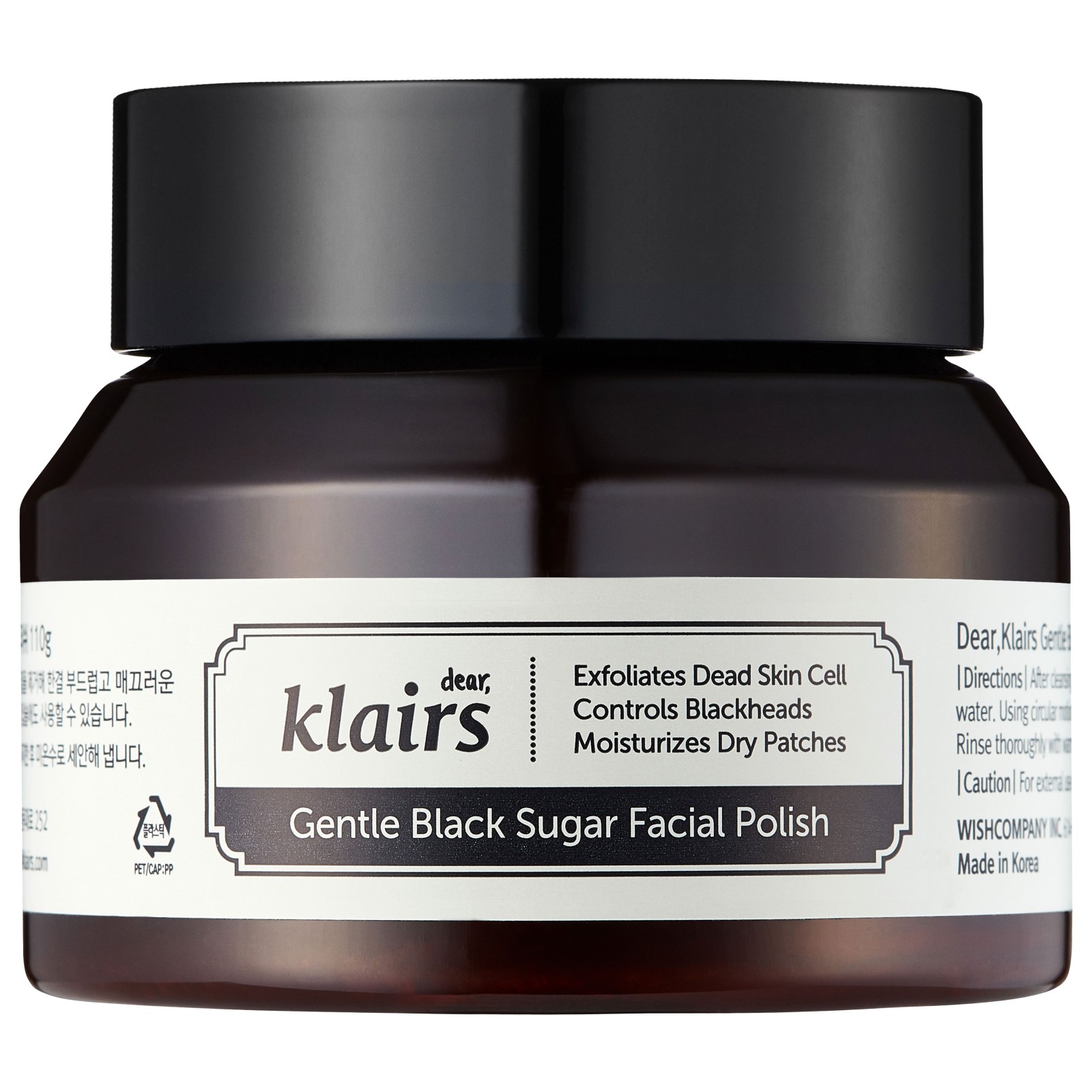 Gentle Black Sugar Facial Polish - Klairs | MiiN Cosmetics