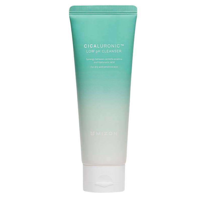 Limpeza facial pH neutro com ácido hialurónico para pele sensível - Mizon | MiiN Cosmetics