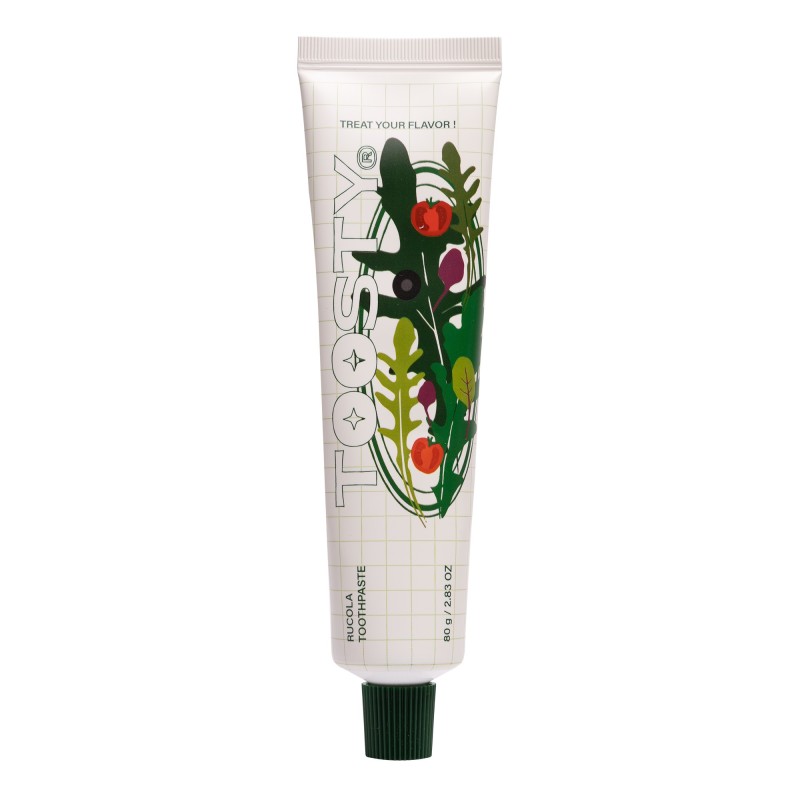 Pasta de dentes coreana sabor rúcula 80 g e 50 g - Toosty | MiiN Cosmetics