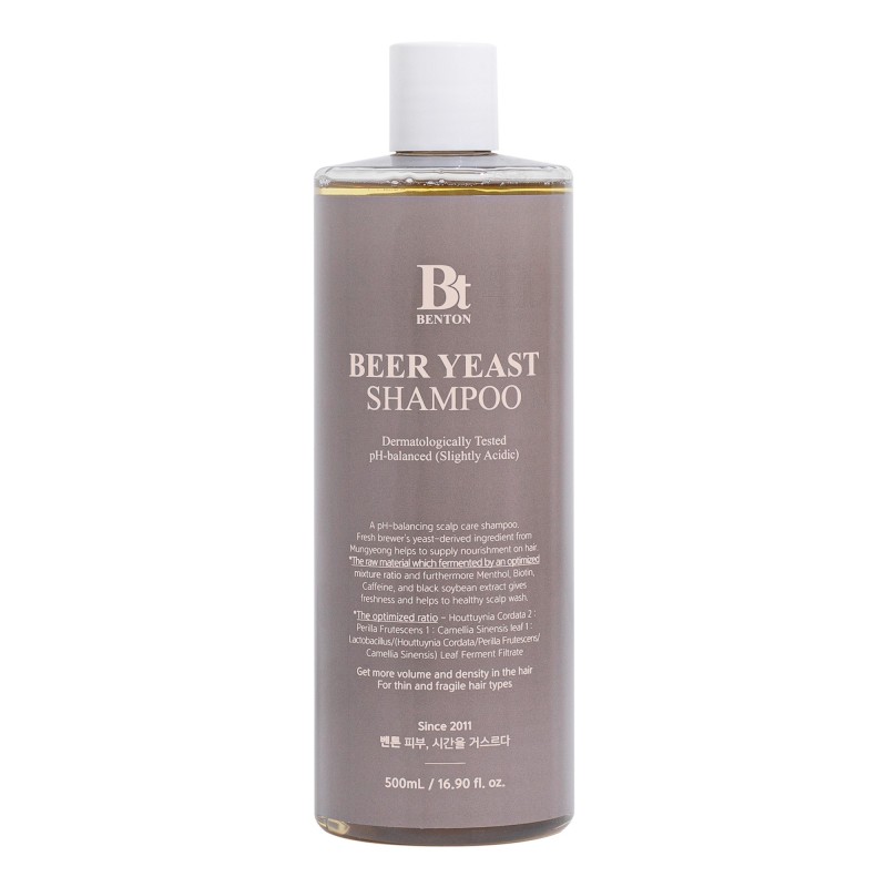 Champô com levedura de cerveja - 500 ml - Benton | MiiN Cosmetics