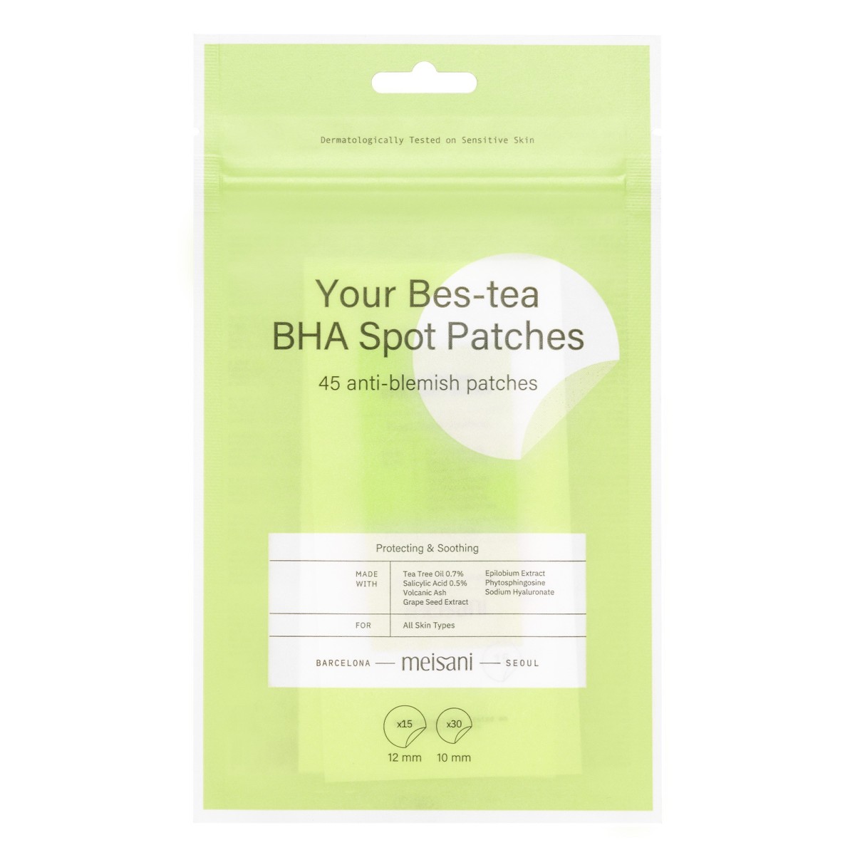 Meisani BHA and Tea Tree Pimple Patches | MiiN Cosmetics