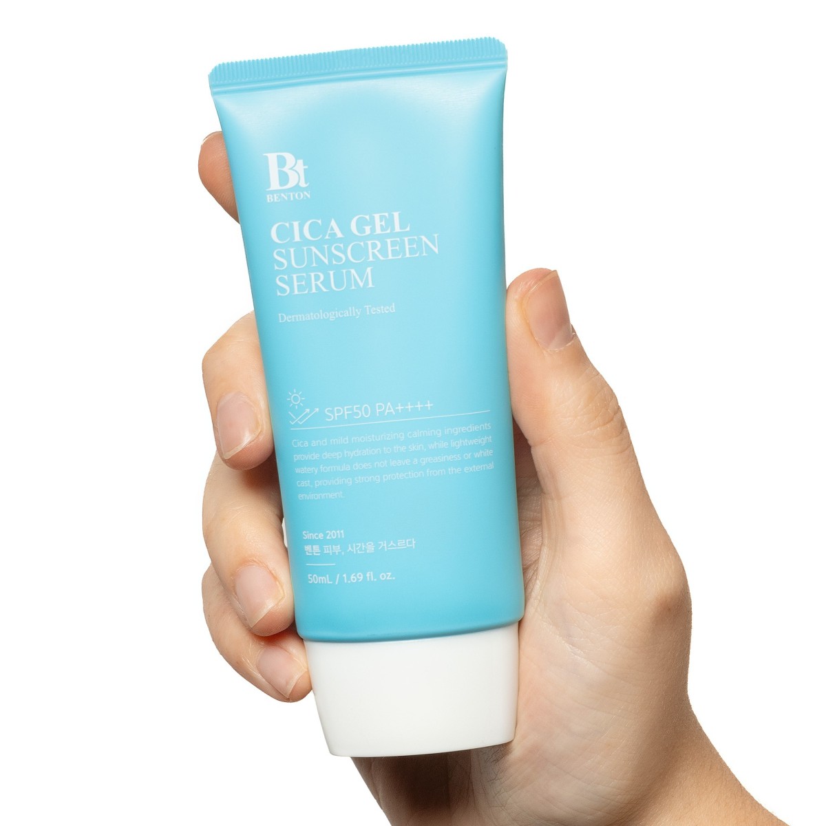Benton Lightweight Cica Soothing Moisturising Sunscreen SPF50+ | MiiN Cosmetics