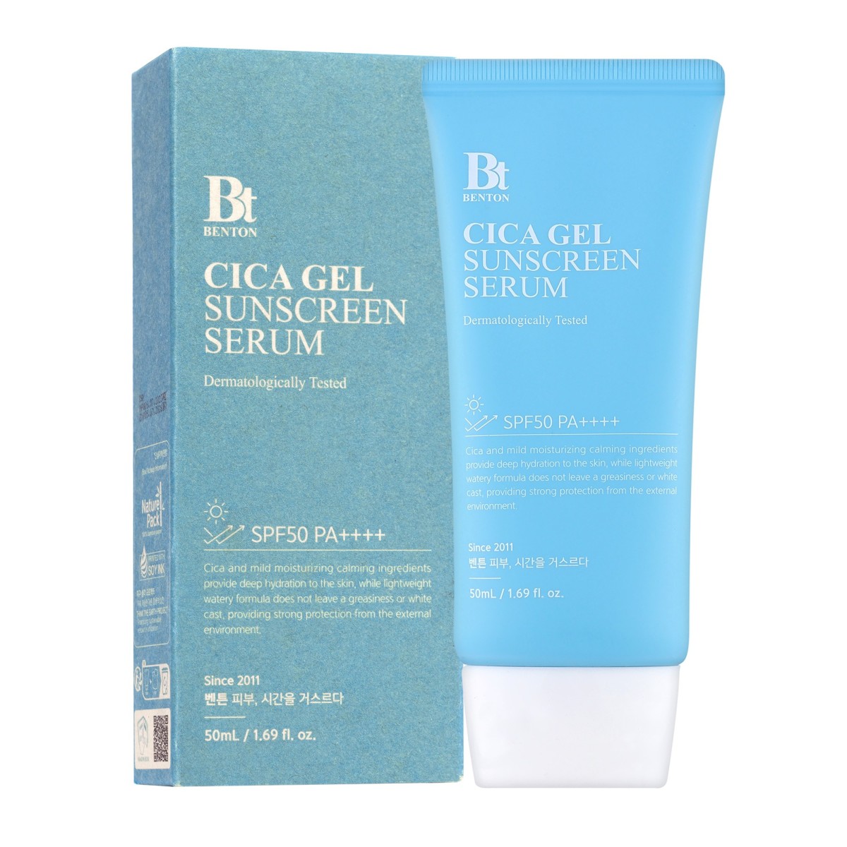 Benton Lightweight Cica Soothing Moisturising Sunscreen SPF50+ | MiiN Cosmetics